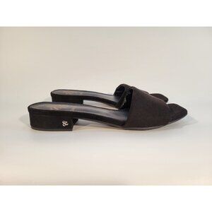 Sam & Libby Black Heeled Mules